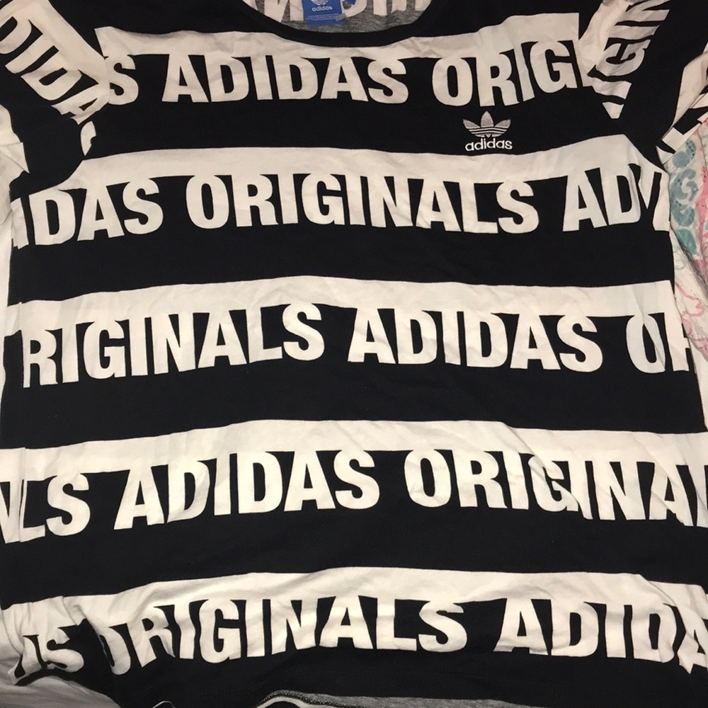 Black And White Adidas Shirt!